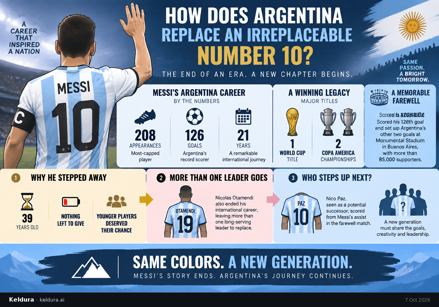 Cheatsheet for How does Argentina replace an irreplaceable number 10?. Text equivalent is attached.